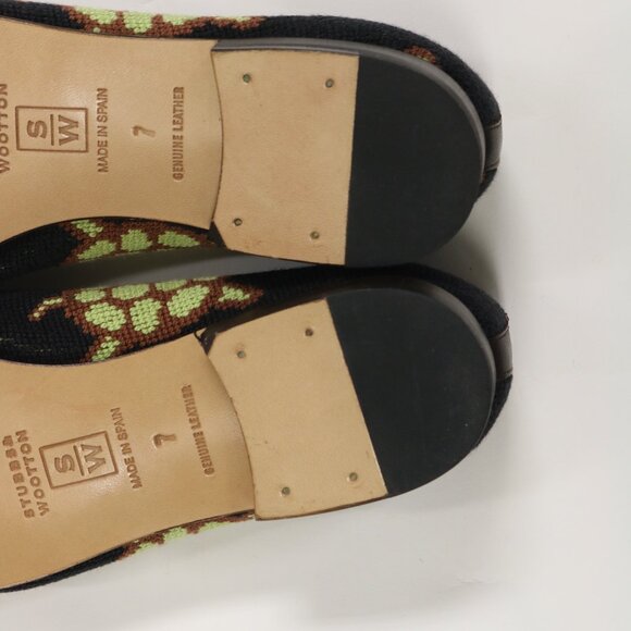 NEW Limited Edition Stubbs & Wootton Needlepoint Size 7 Turtle Slippers - Picture 8 of 8